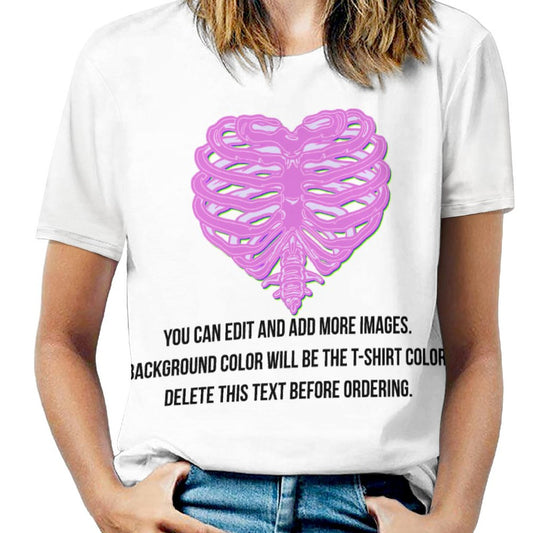 Heart Ribcage-Customize this Design T-Shirt-S to 6XL