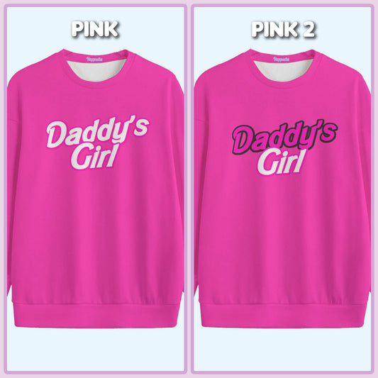 Daddy's Girl Pink Unisex Knitted Sweater-S to 7XL