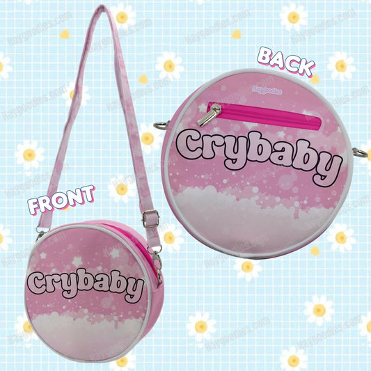 Crybaby Pink Crossbody Circle Bag