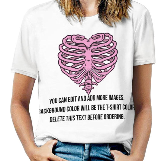 Heart Ribcage-Customize this Design T-Shirt-S to 6XL