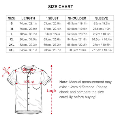 Customise Your Own Short Sleeve Shirt and Shorts Set-S to 3XL