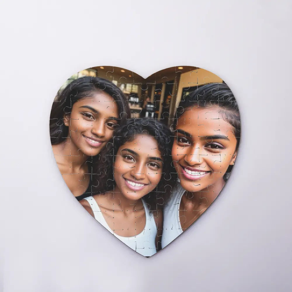 Create Your Own-Custom Heart Shaped Puzzle