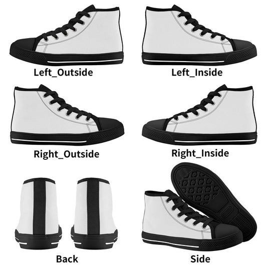 Create Your Own-Kids High Top Canvas-Black Sole