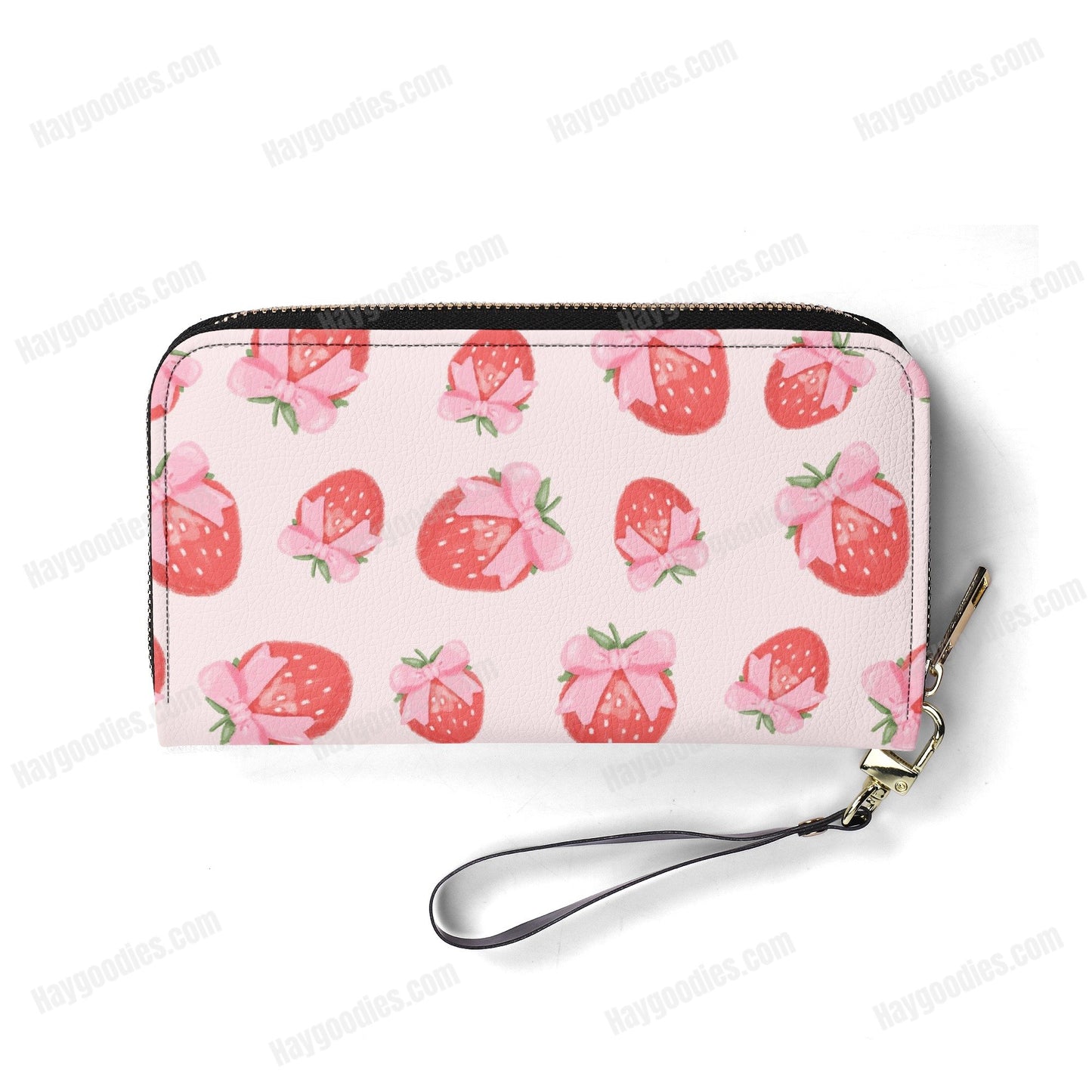 Cute Strawberry Kitsch Pattern PU Leather Wallet