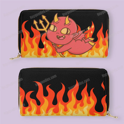 Cute Fire Demon Zipper Purse - HayGoodies - Wallet