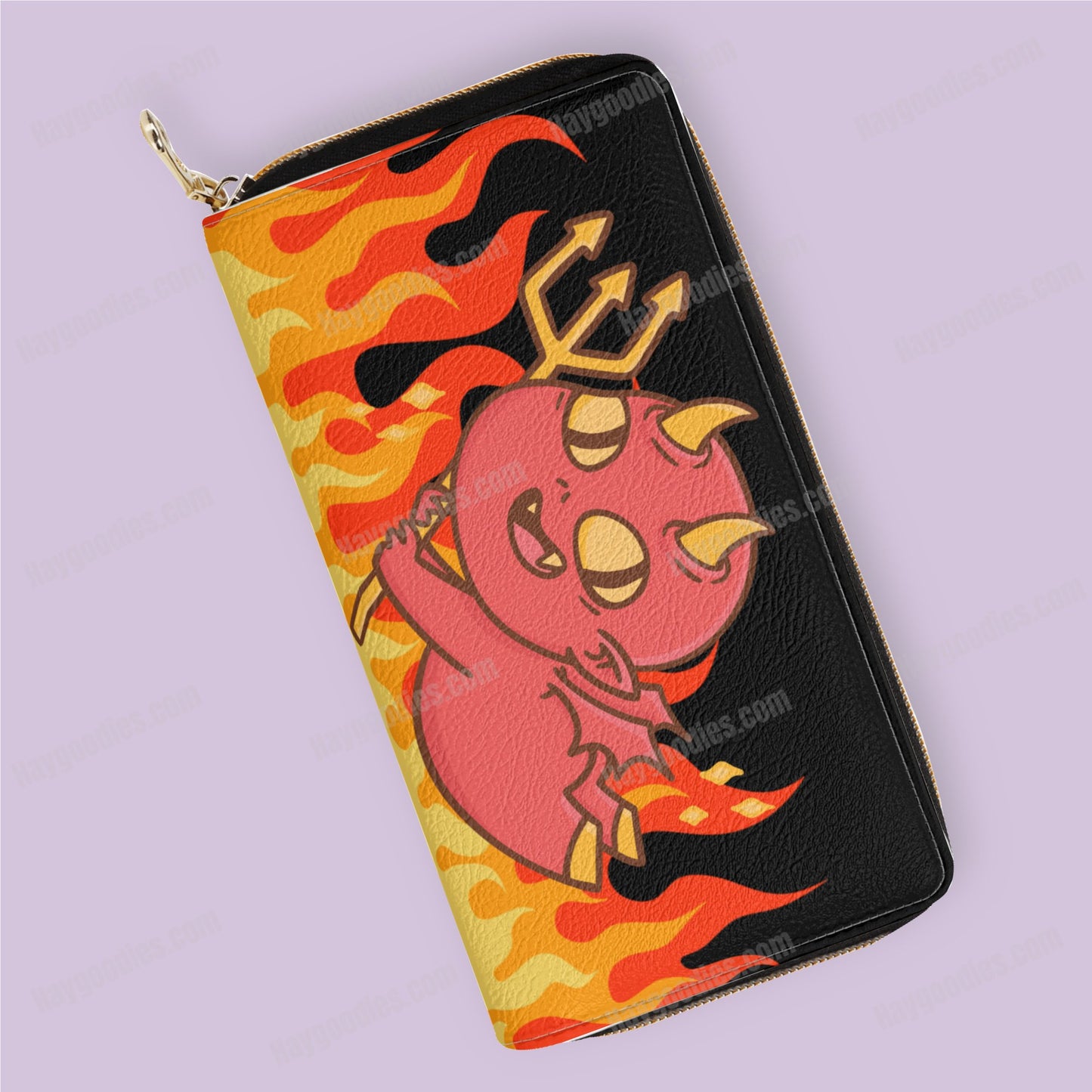 Cute Fire Demon Zipper Purse - HayGoodies - Wallet