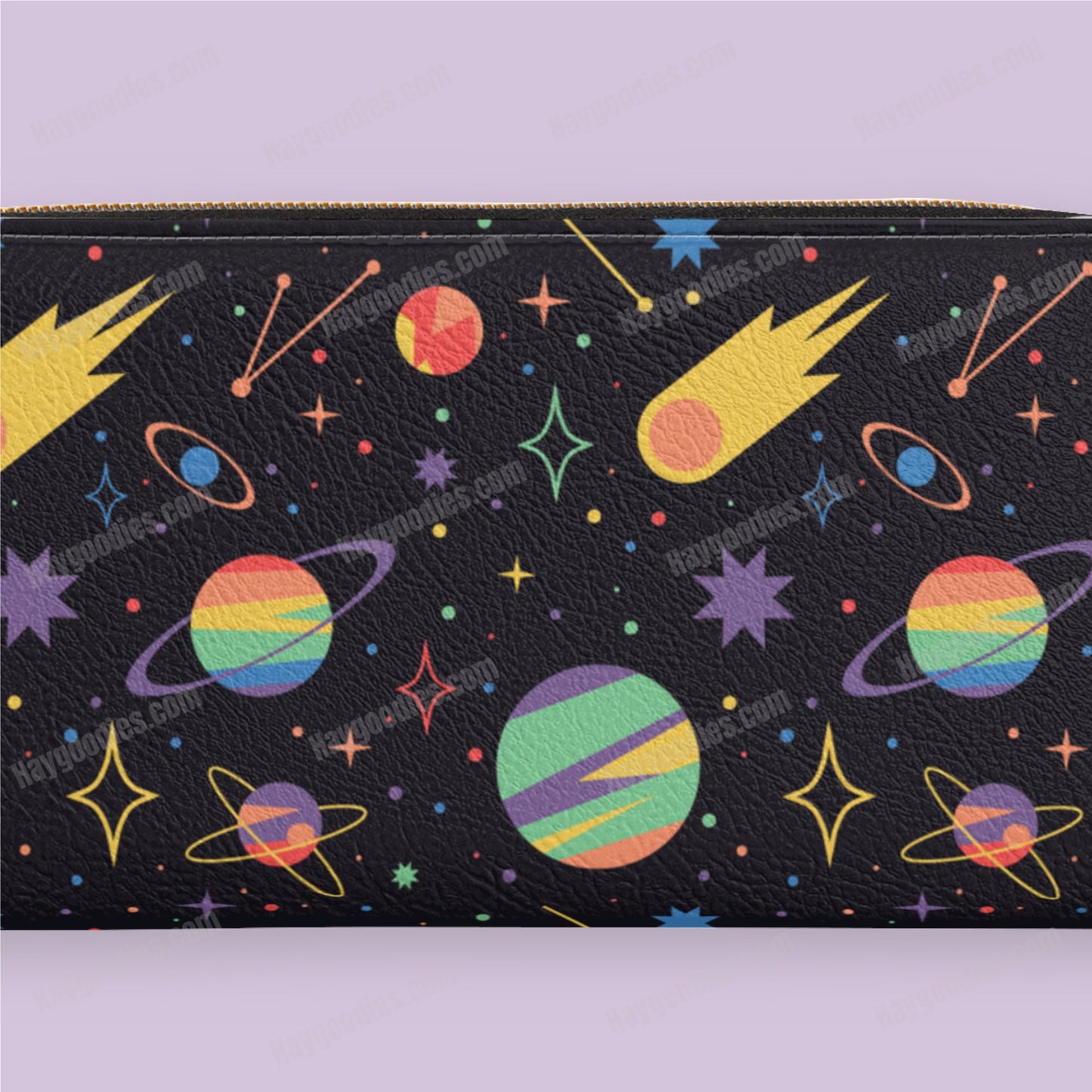 Cute Rainbow Planets Zipper Purse - HayGoodies - purse