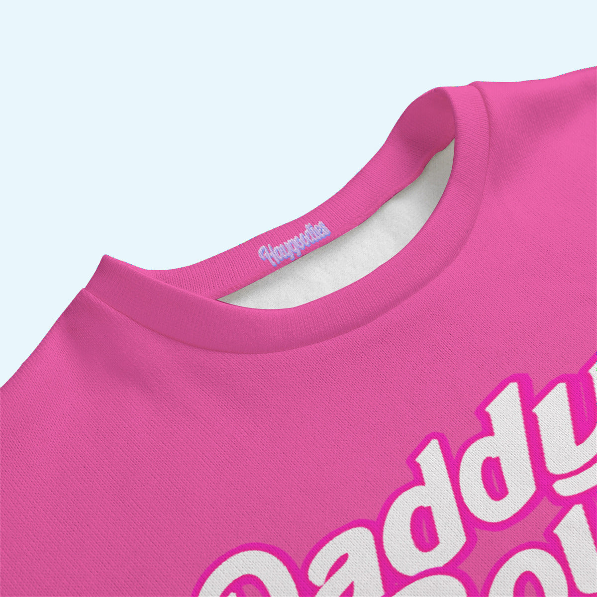 Daddy's Boy Pink Unisex Knitted Fleece Sweater-S to 6XL