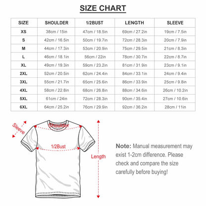 Design Your Own Unisex Short Sleeve All Over Print T-Shirt-XS to 6XL