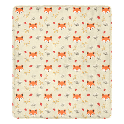 Cute Fox Patterns Ultra Soft Micro Fleece Blanket-Various Designs