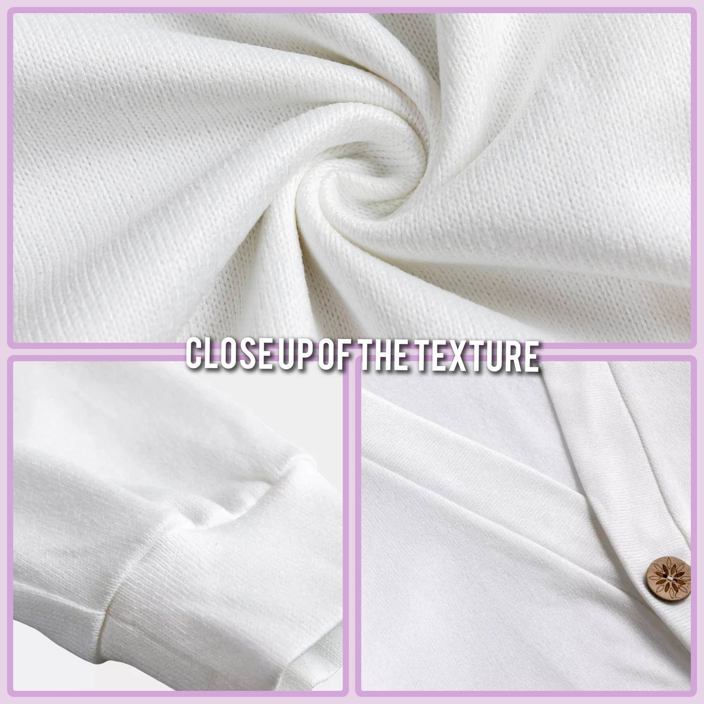Sakura Cherry Blossoms Unisex Knitted Fleece Cardigan With Button Closure