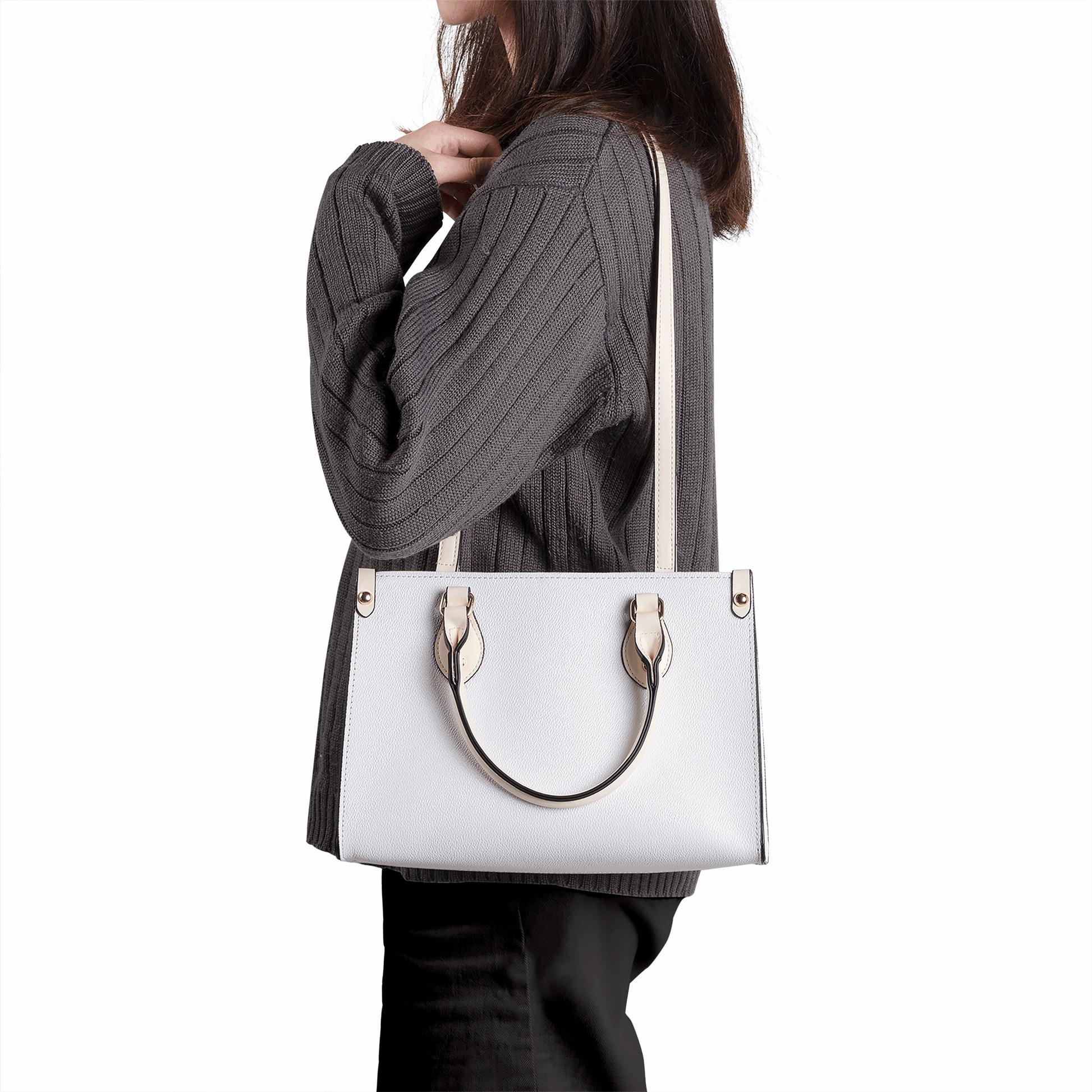 Create Your Own Luxury Women PU Handbag - White