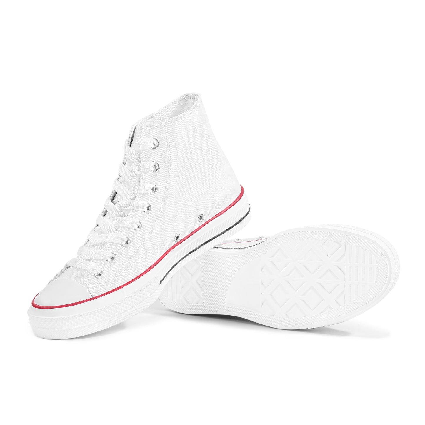 Create Your Own - High Top Canvas Shoes - White