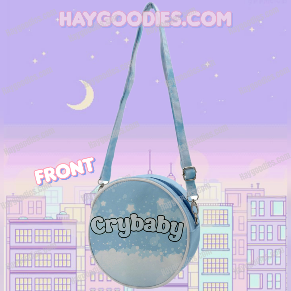 Crybaby Blues Crossbody Circle Bag