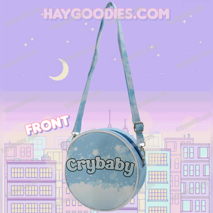 Crybaby Blues Crossbody Circle Bag