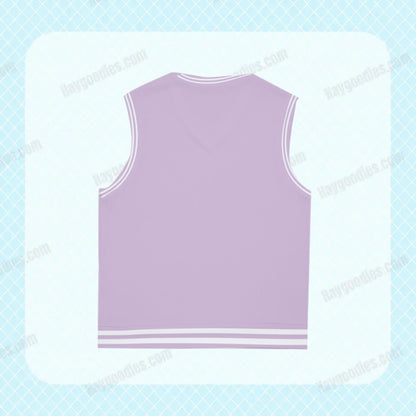 Lavender Unisex Knitted Vest-S to 5XL