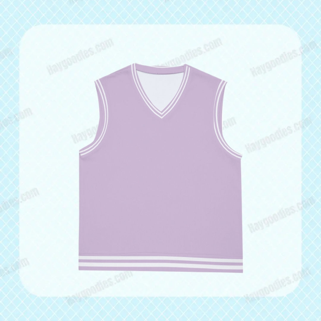 Lavender Unisex Knitted Vest-S to 5XL