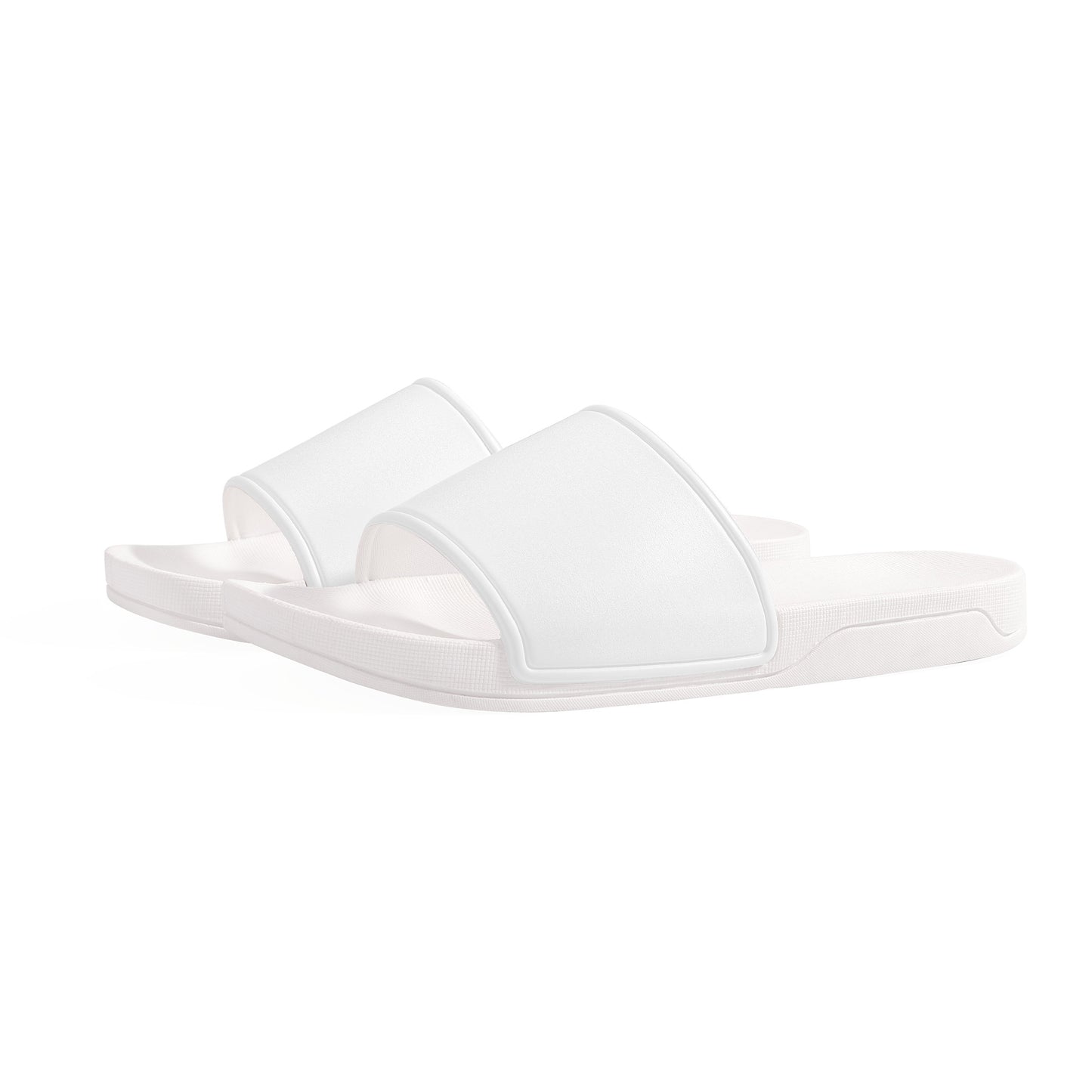 Create Your Own - Slide Sandals - White - Adults and Kids Sizes - HayGoodies