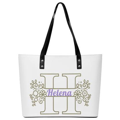 Personalize This Monogram Letter H to N PU Leather Handbag