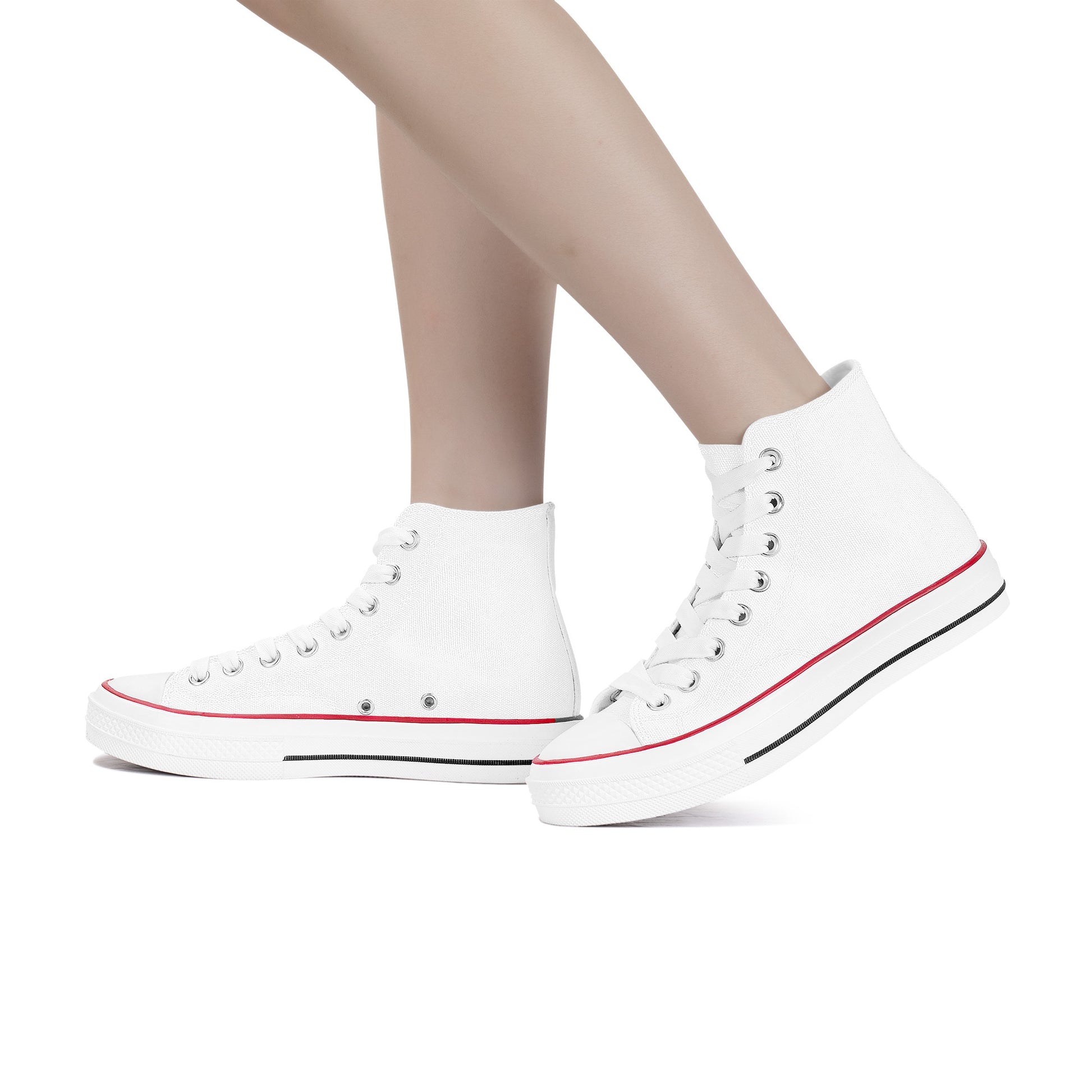 Create Your Own - High Top Canvas Shoes - White - HayGoodies - Canvas Shoes