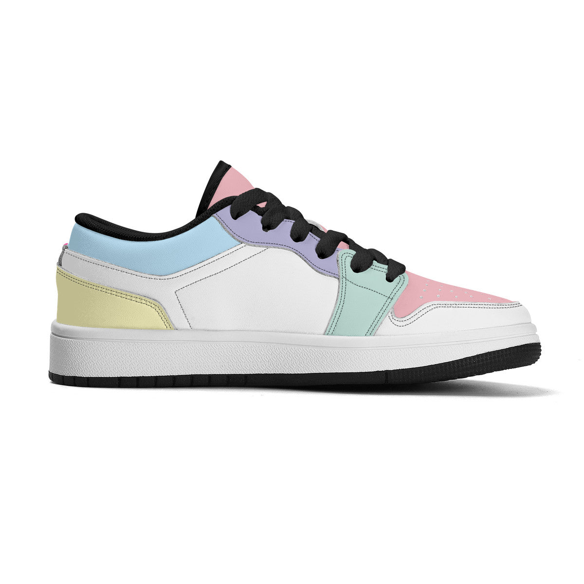 Personalize Your Own Kids Low-Top PU Leather Sneakers-Pastel Colors
