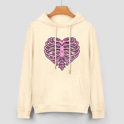 Heart Ribcage 250gsm Cotton Hoodie