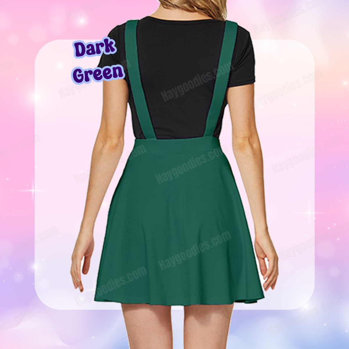 Dark Green Overalls Dress-XS to 5XL