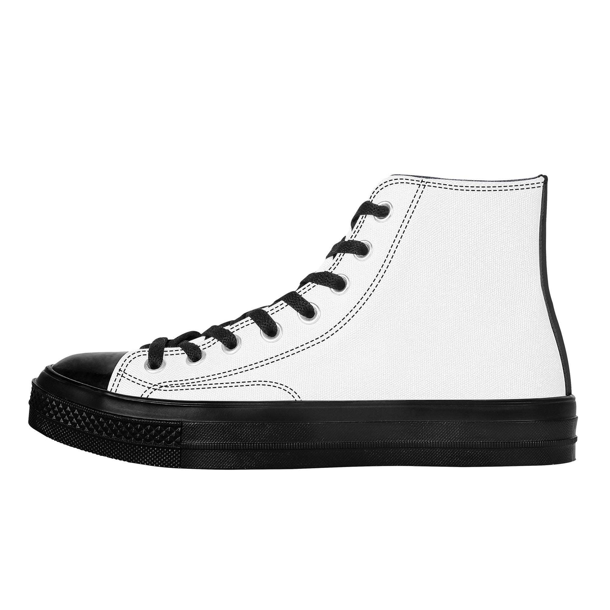 Create Your Own - High Top Canvas Shoes - Black