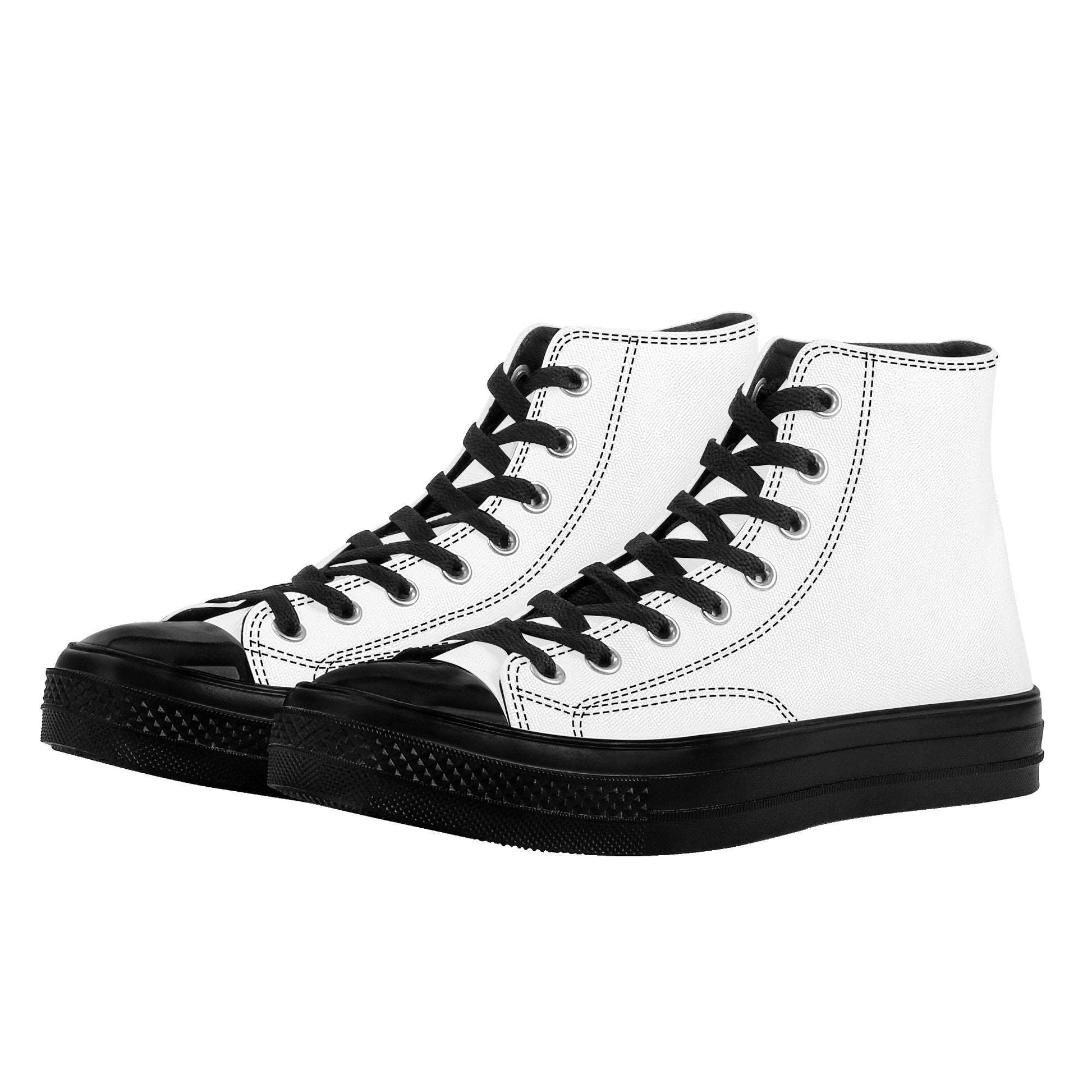 Create Your Own - High Top Canvas Shoes - Black