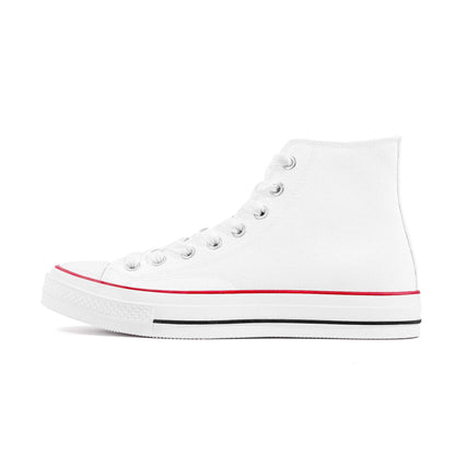 Create Your Own - High Top Canvas Shoes - White