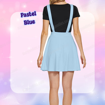 Light Pastel Blue Overalls Dress-XS to 5XL