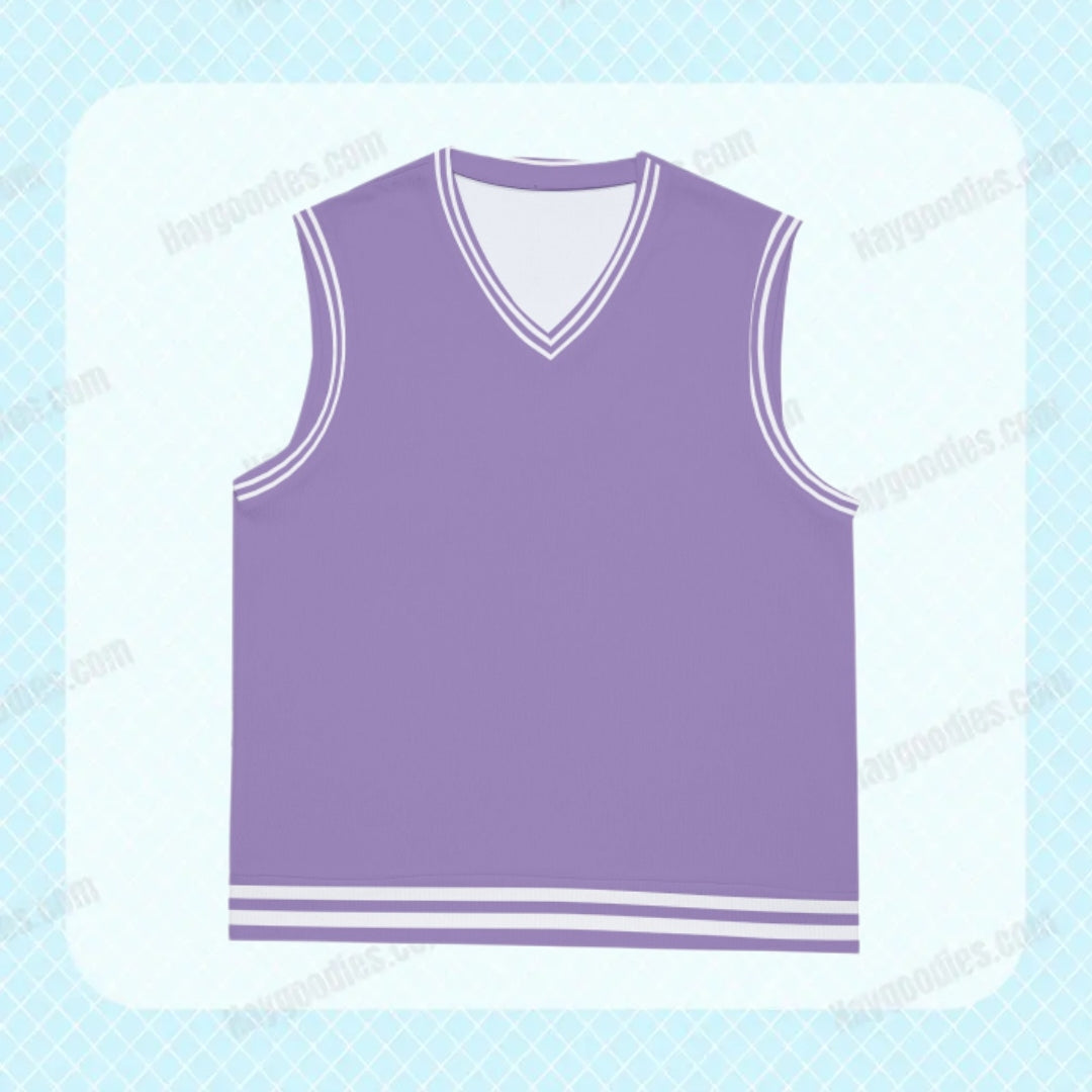 Lilac Unisex Knitted Vest-S to 5XL