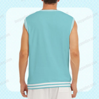 Teal Unisex Knitted Vest-S to 5XL