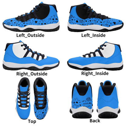 Create Your Own - High Top Air Retro Sneakers - Black - HayGoodies - shoes