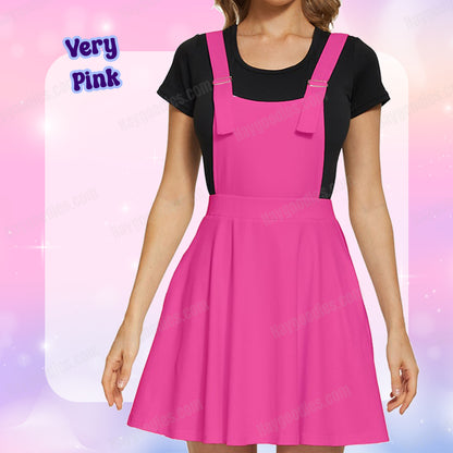 Very Pink Overalls Dress-XS to 5XL