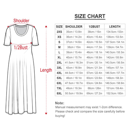 Create Your Own Round Neck Short Sleeve Dress-2XS to 8XL