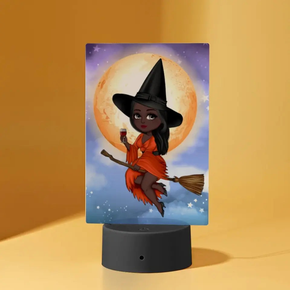 Personalised Witch or Mermaid - MDF Plaque Frame or Acrylic LED light - HayGoodies
