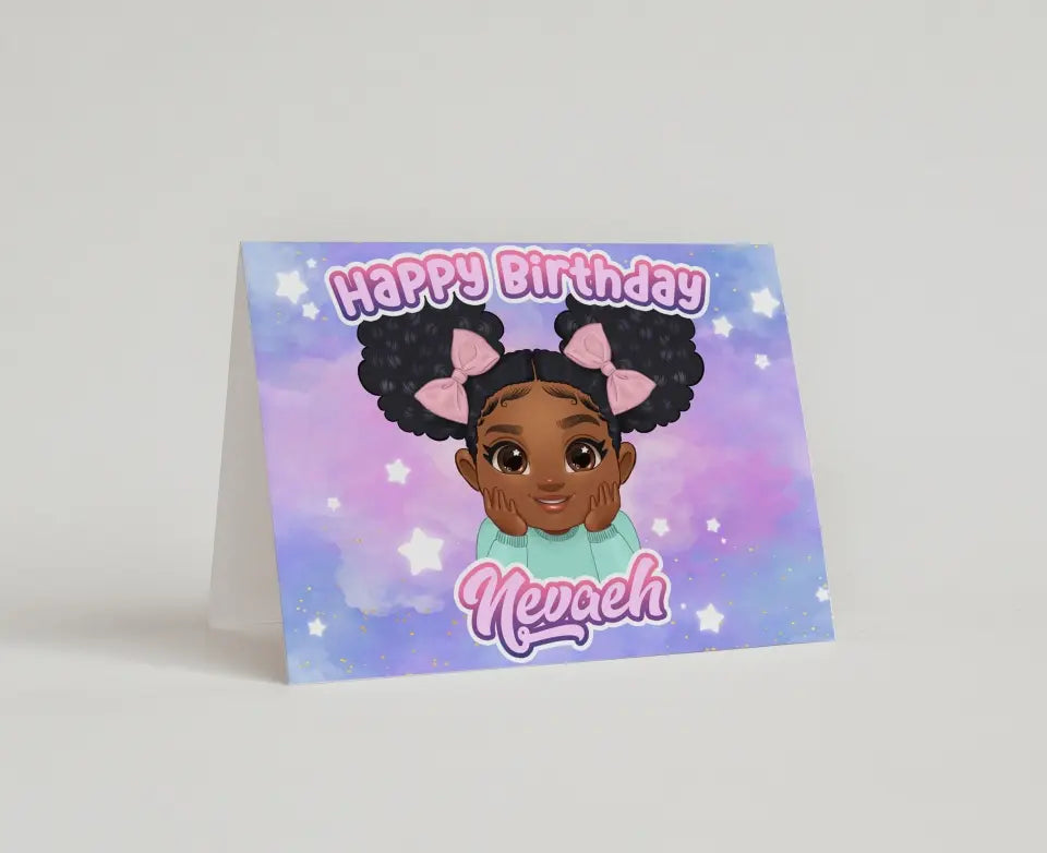 Cute Kids Personalised Birthday Card