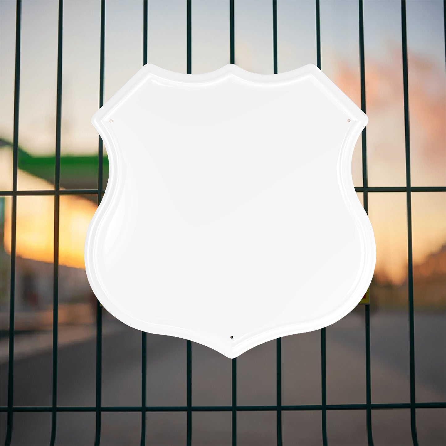 Shield Cut Out Shape Metal Art - Upload Your Own Picture - HayGoodies