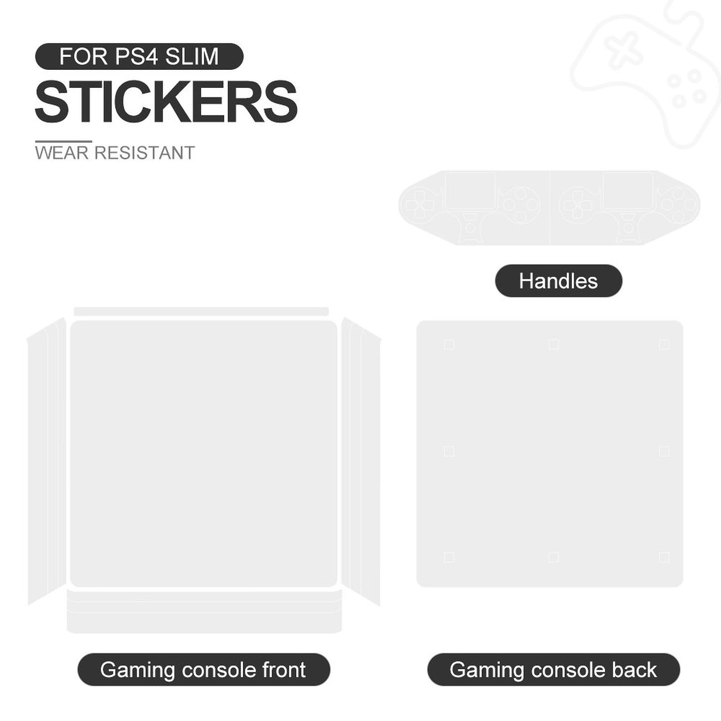 Personalize Your Own Adhesive Sticker forPS4 Slim or PS4 Pro consoles