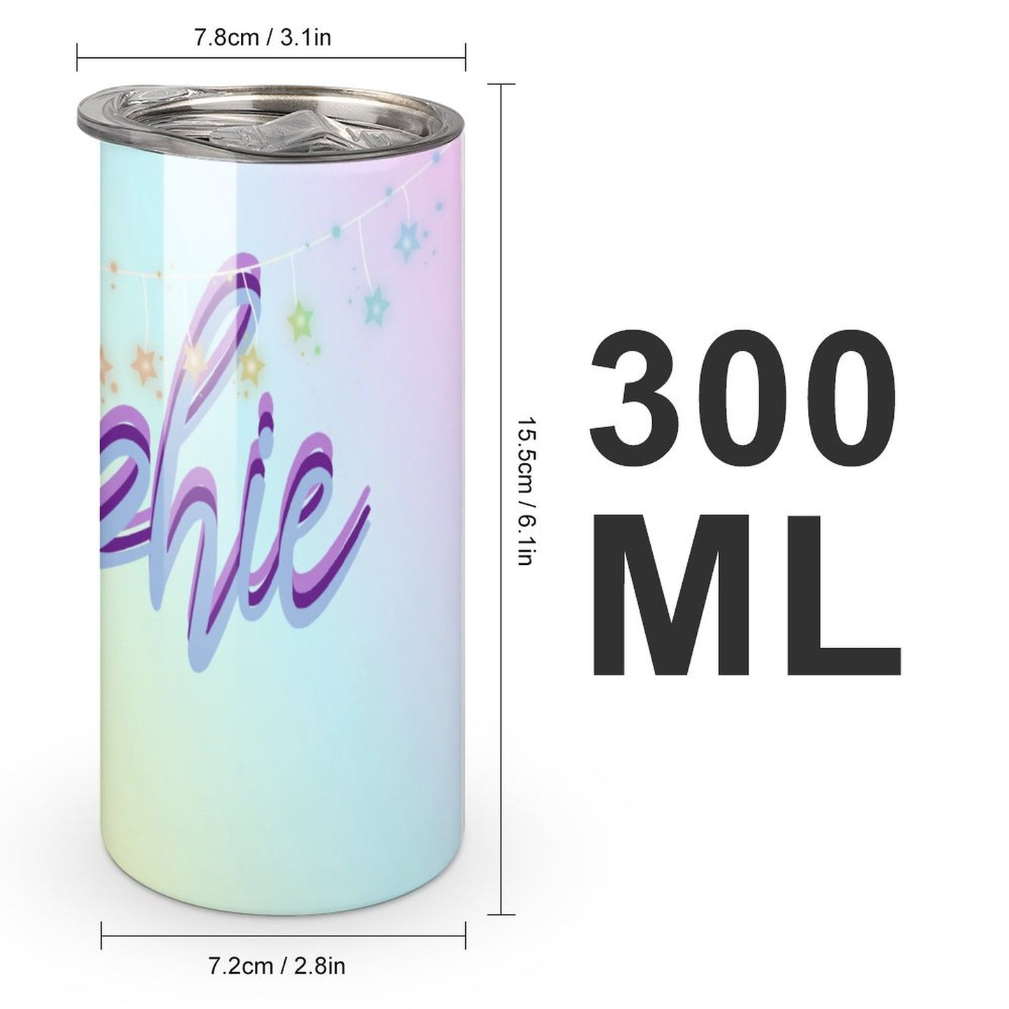 Create Your Own 12oz Insulated Skinny Tumbler with Lid