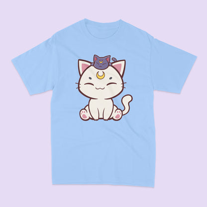 Artemis and Luna Moon Cats T-Shirt