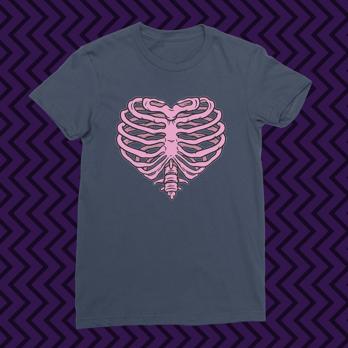 Heart Ribcage Ladies Fit T-shirt