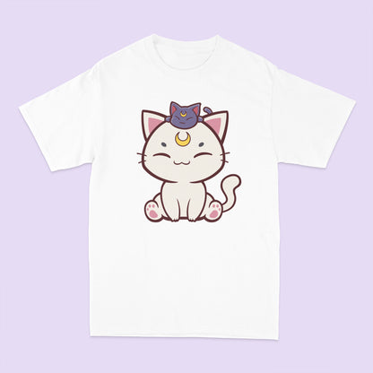Artemis and Luna Moon Cats T-Shirt