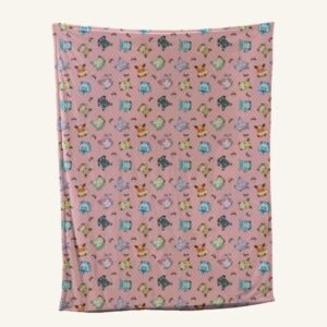 Eevee Evolution Fleece Blanket | 8-Bit Pixel Pokemon Anime Throw | Multiple Sizes