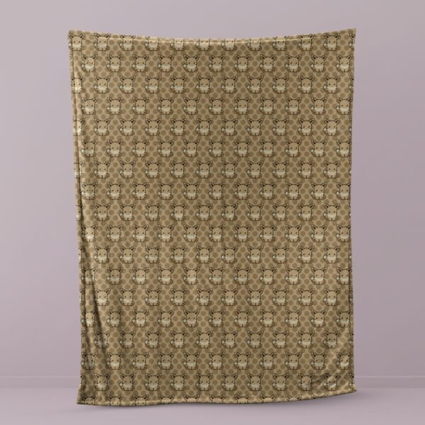Eevee Evolution Fleece Blanket | 8-Bit Pixel Pokemon Anime Throw | Multiple Sizes