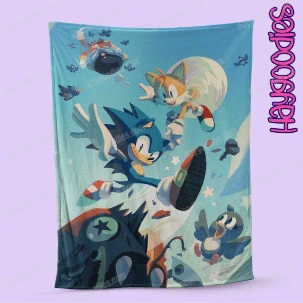 Sonic and Friends Super Soft Fleece Blanket-Various Sizes and Designs