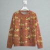 fire type Pokemon sweatshirt all-over pattern Charmander Flareon Fennekin Magby Tepig Combusken