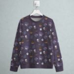 ghost type Pokemon sweatshirt all-over pattern Gengar Litwick Drifloon Pumpkaboo Misdreavus