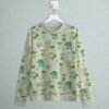 grass type Pokemon sweatshirt all-over pattern Bulbasaur Sunkern Treecko Petilil Shaymin Snivy